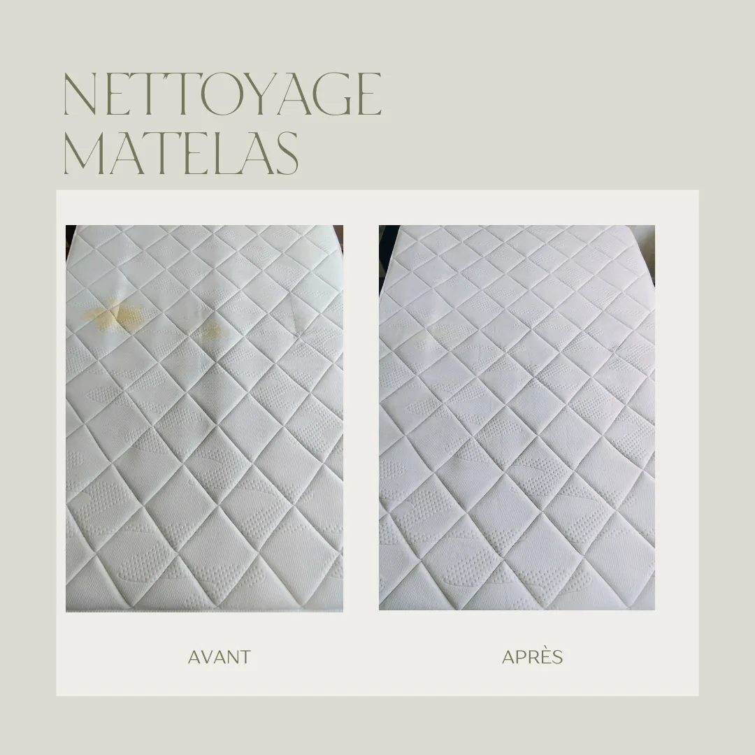 Nettoyage matelas à Bruay-sur-l'Escaut avant/apres